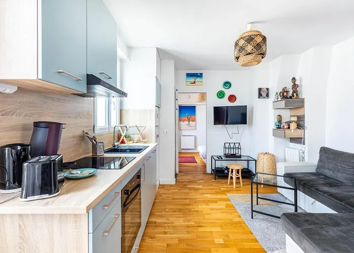 Guestready - Apt Pour 2 A Deux Pas Du Metro